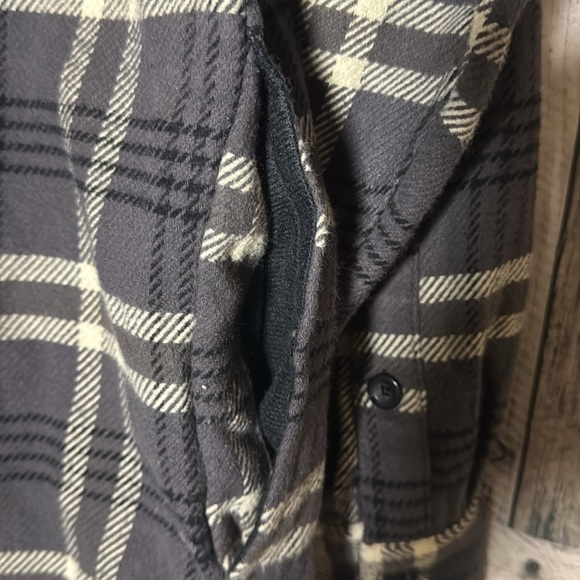 Men’s Woolrich Plaid Button Up Shacket Shirt Jacket XL - Picture 7 of 8